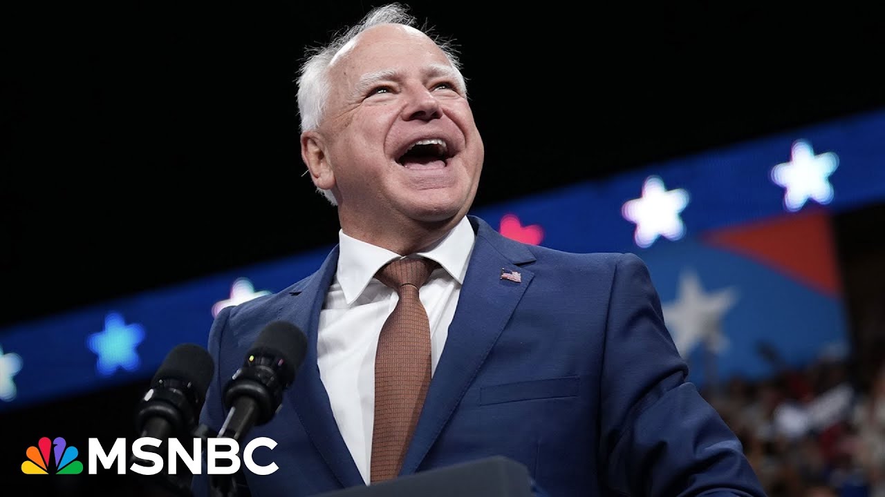 Live: Tim Walz speaks live in his home state of Nebraska